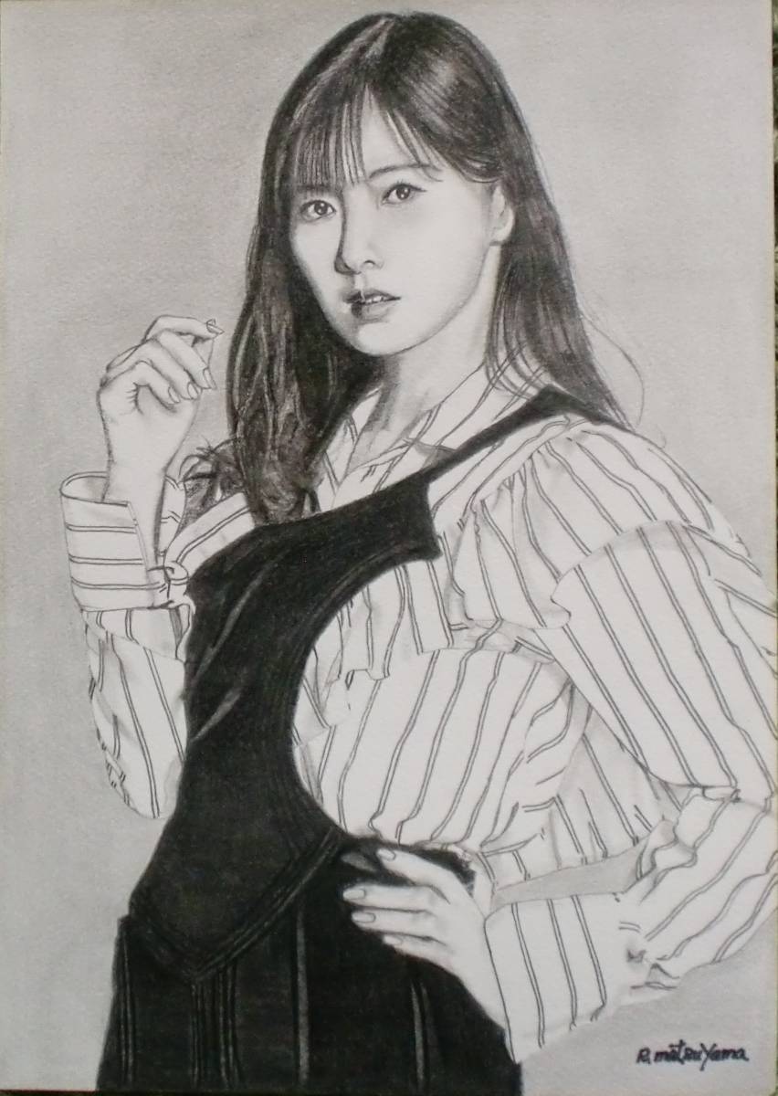 鉛筆画 老女の肖像 Yahoo!オークション - 鉛筆画164