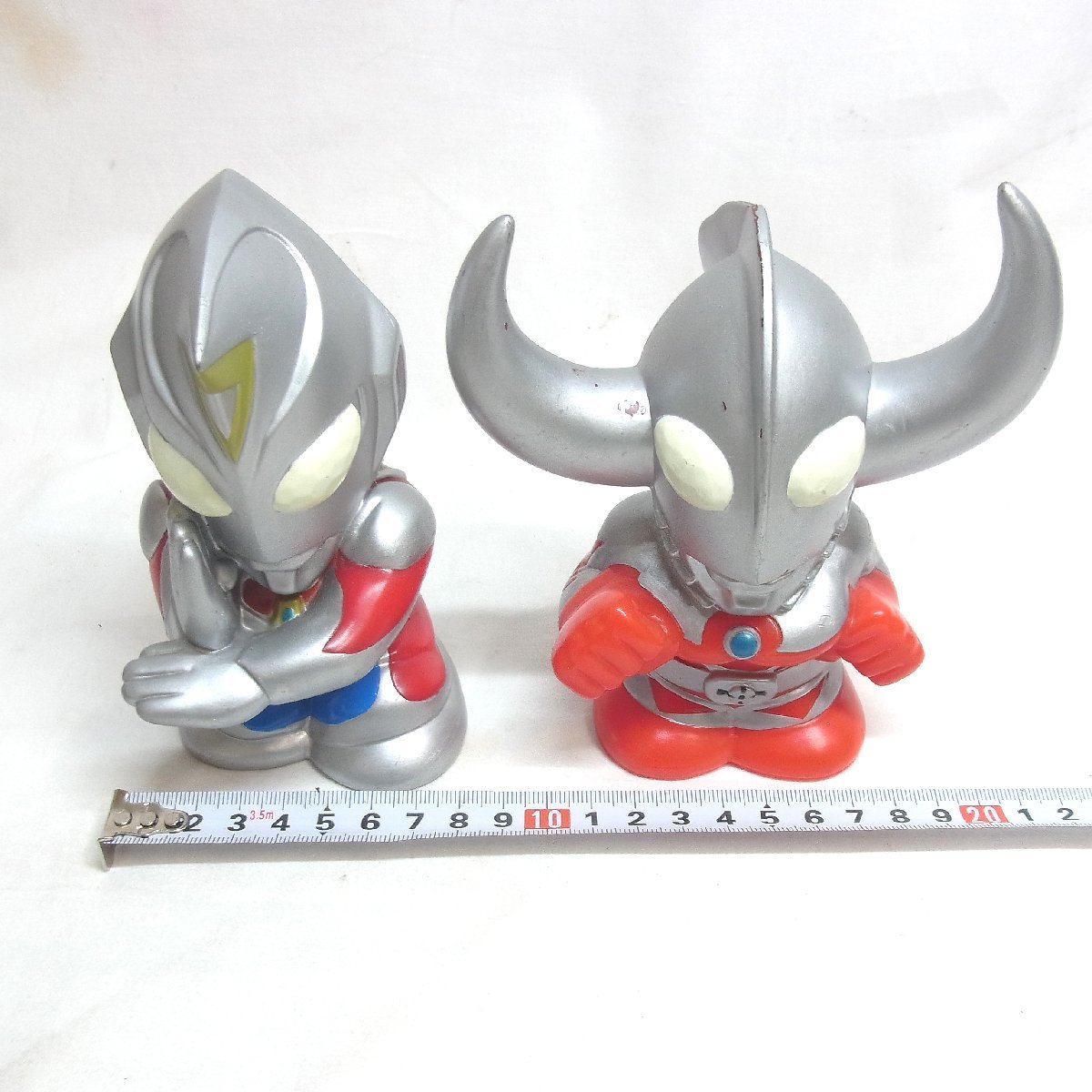  б/у * Ultraman sofvi копилка 4 шт. комплект * Return of Ultraman Ultraman Taro Ultra. . Ultraman Tiga Sapporo 