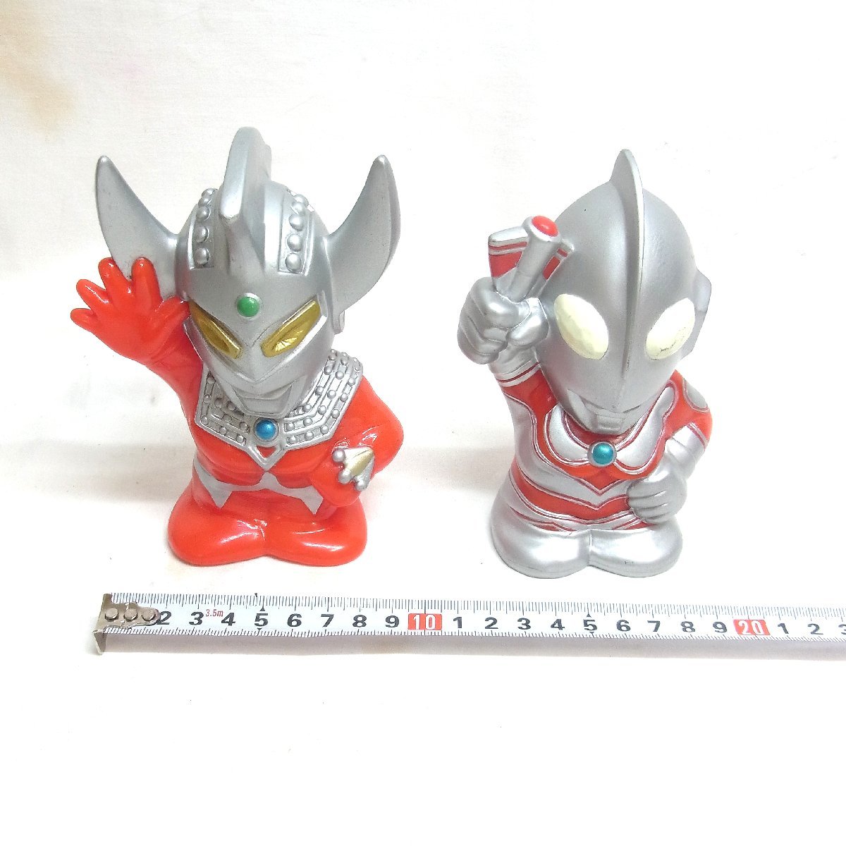  б/у * Ultraman sofvi копилка 4 шт. комплект * Return of Ultraman Ultraman Taro Ultra. . Ultraman Tiga Sapporo 