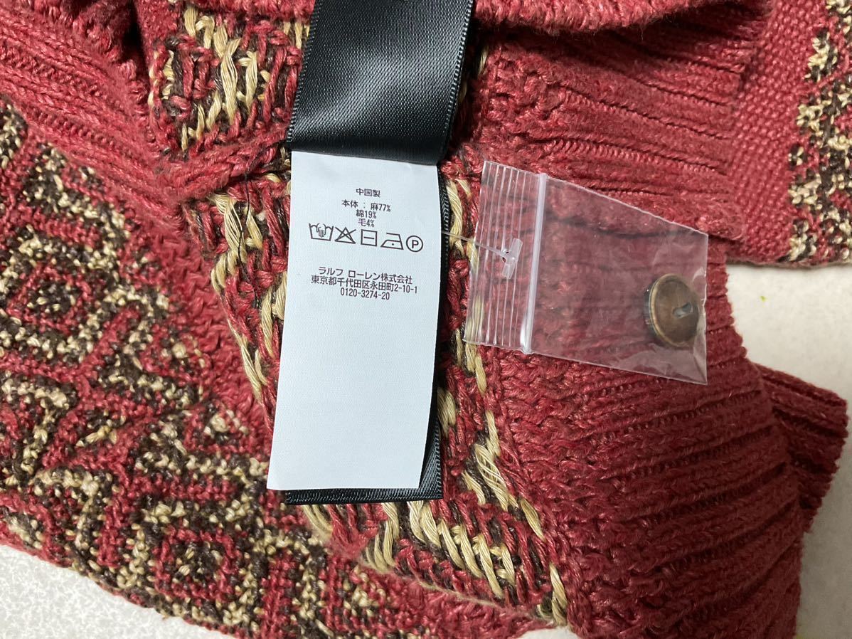 新品】RRL Intarsia-Knit Linen-Blend Sweater ダブルアールエル