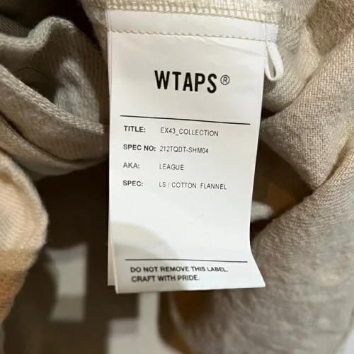 Bibian 比比昂- WTAPS 21aw LEAGUE L/S SHIRT FLANNEL Mサイズ Bibian 比比昂- WTAPS 21aw LEAGUE L/S SHIRT FLANNEL Mサイズ