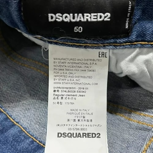 DSQUARED2 18ss REGULAR CLEMENT JEAN Size-50 S74LB0328 Dsquared постоянный Clement Denim брюки 