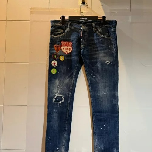 DSQUARED2 18ss REGULAR CLEMENT JEAN Size-50 S74LB0328 Dsquared постоянный Clement Denim брюки 