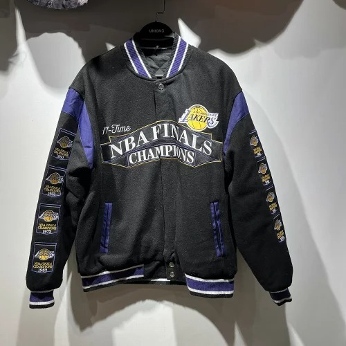 JH DESIGN Los Angeles Lakers Champions Reversible Jacket Size-L 