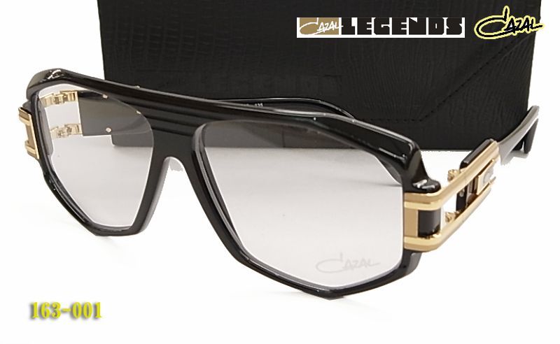 CAZAL カザール 伊達眼鏡 眼鏡 メガネフレーム LEGENDS 163-001 ブラック 太リム 163 C1