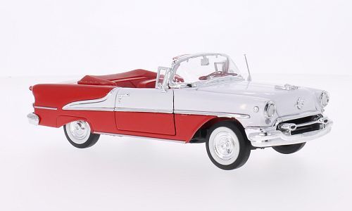 1/24 オールズモービル スーパー コンバーチブル 赤 白 Welly Oldsmobile Super 88 Convertible red white 1955 1:24 梱包サイズ60_画像1