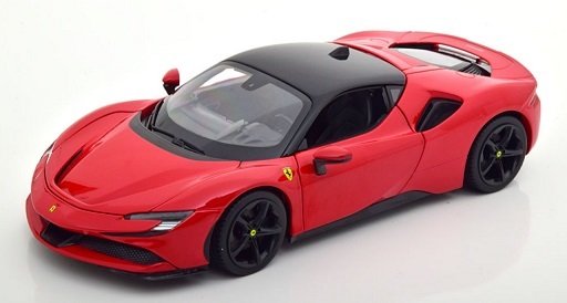 1/18 フェラーリー ストラダーレ 赤 黒 Bburago Ferrari SF90 Stradale red black 2020 1:18 新品 梱包サイズ80