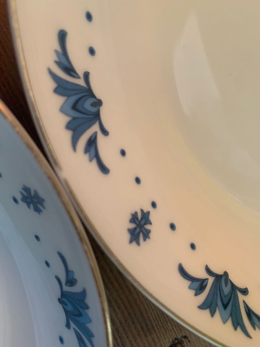 5枚セット　昭和レトロ　スープ皿　皿　深皿　金彩　アンティーク　ビンテージ　ミッドセンチュリー