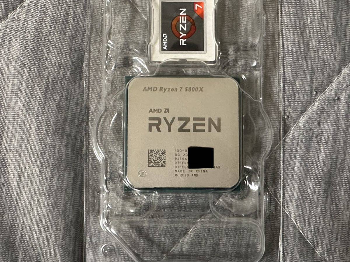 動作確認済AMD Ryzen 7 5800X ライゼンCPU 送料無料