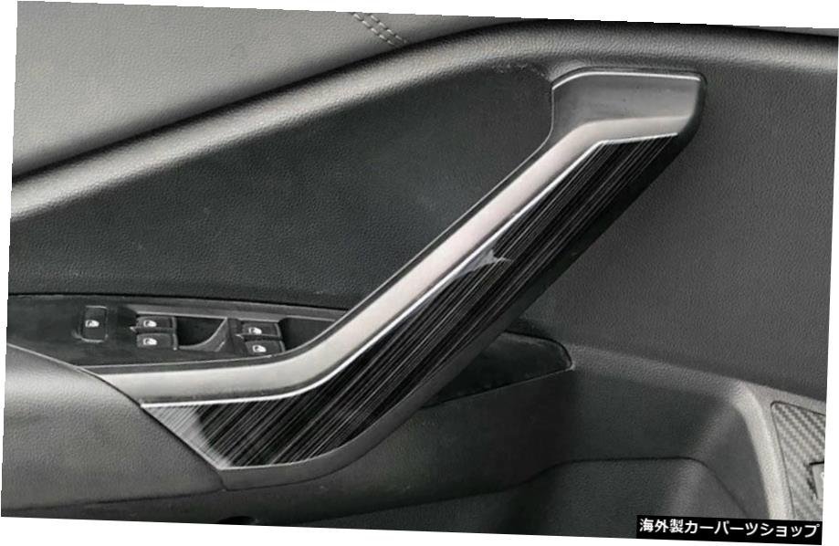 フォルクスワーゲンジェッタMk7201-2021用9スチールブラックインテリアドアアームレストカバートリム車の改造自動車部品 For Volkswagen J_画像2