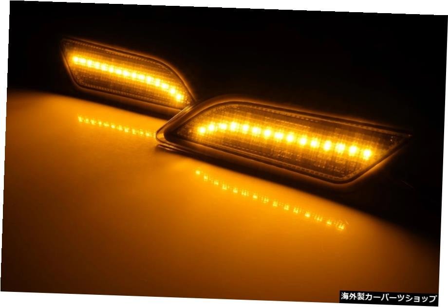 2xメルセデスベンツEクラスW212E350E400 E550 LEDサイドマーカー信号灯琥珀色 2x For Mercedes Benz E Class W212 E350 E400 E550 LED Sid_画像4