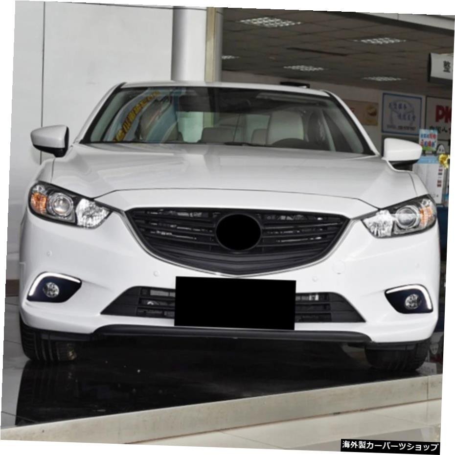 マツダ6アテンザ201320142015 2PCS LED Car DRL Turning Signal daytime running lights with Fog lamp hole for Mazda 6 Atenza 2013 201_画像3