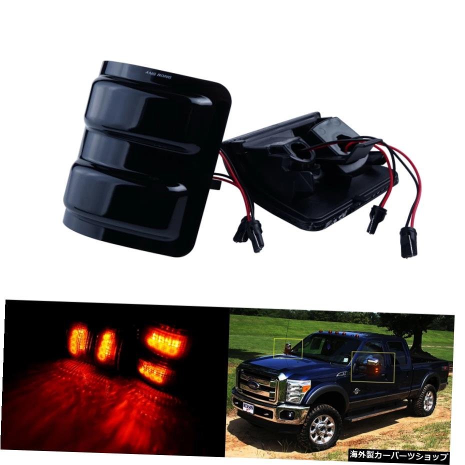 2x For Ford F250 F350 F450 F550 LEDドアミラーインジケーターサイドマーカーライトランプ 2x For Ford F250 F350 F450 F550 LED Wing Mi_全国送料無料サービス!!