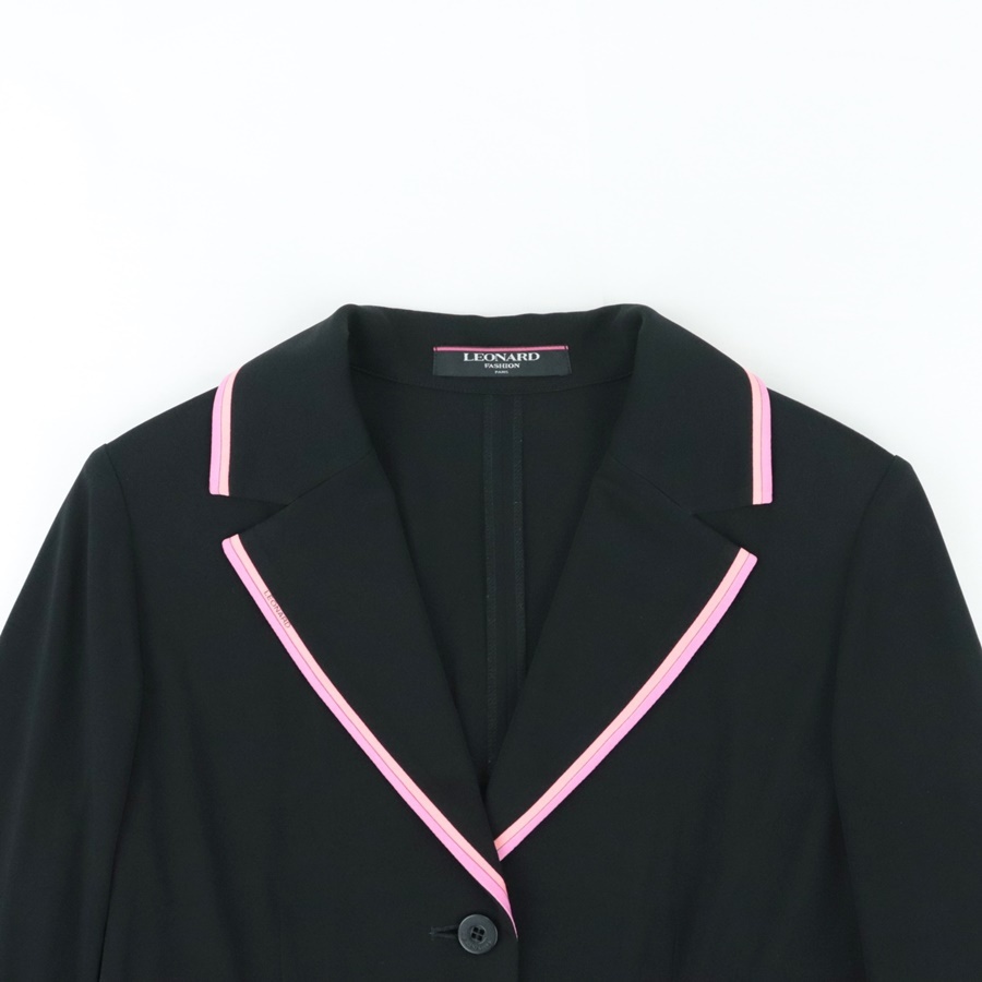 一部予約販売】 レオナール ジャケット カンカン Lサイズ 花柄 黒