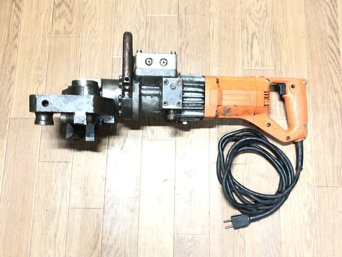 動作確認済 石原機械 IKK 鉄筋ベンダー カッター DBC-16V 動作確認済 石原機械 IKK 鉄筋ベンダー カッター DBC-16V