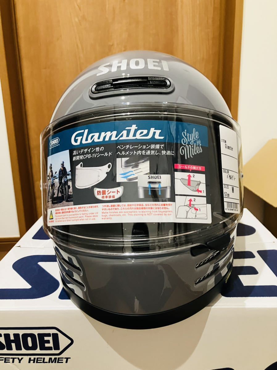 美品】ショウエイ グラムスター L バサルトグレー 2022年4月製造 店舗