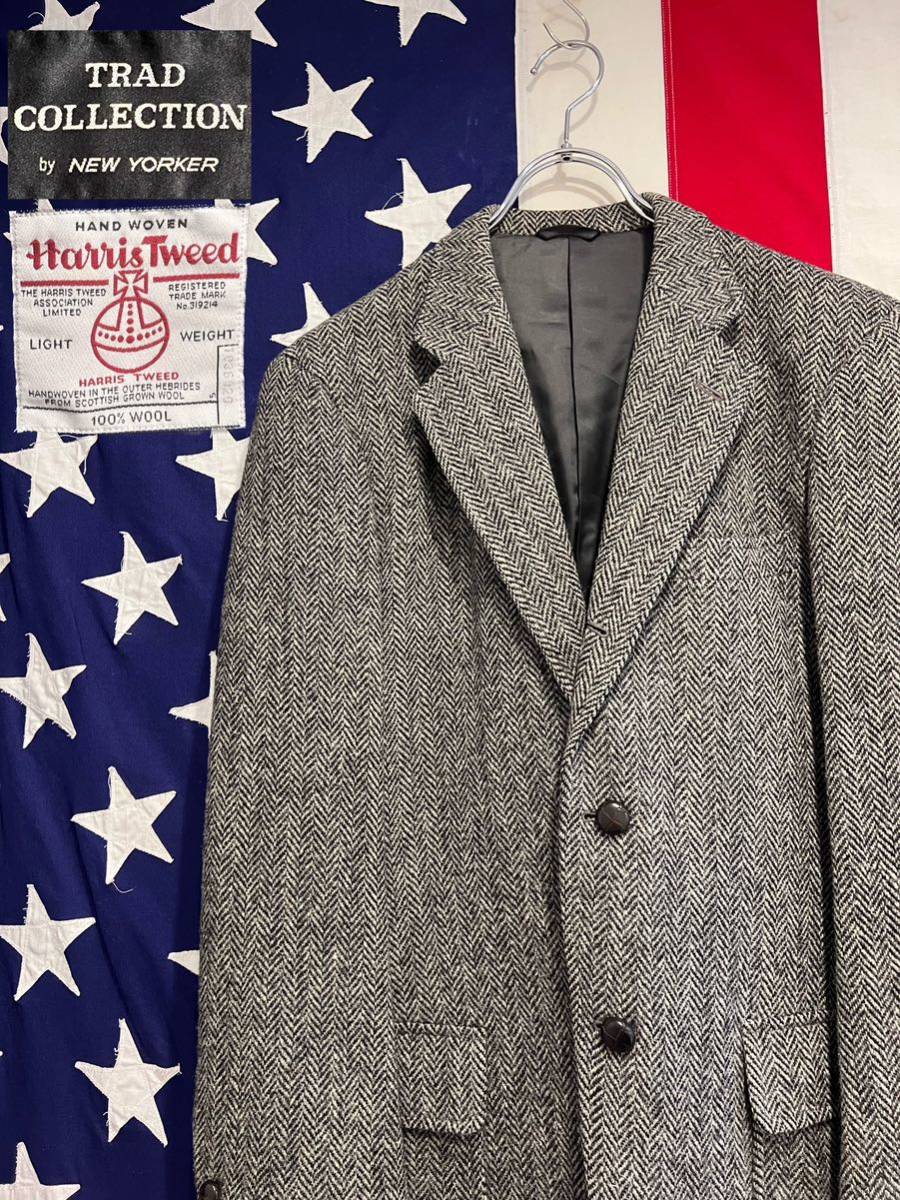 定番キャンバス 中古ハリスツイードジャケットsize画像判断 tdh