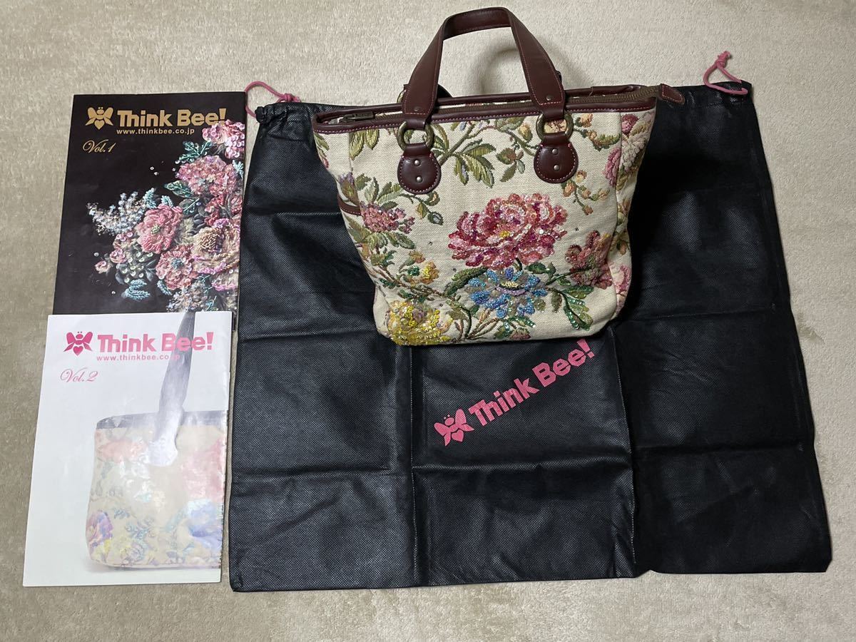 お金を節約 Think Bee ゴブラン織花柄トートバッグ welovedexter.com