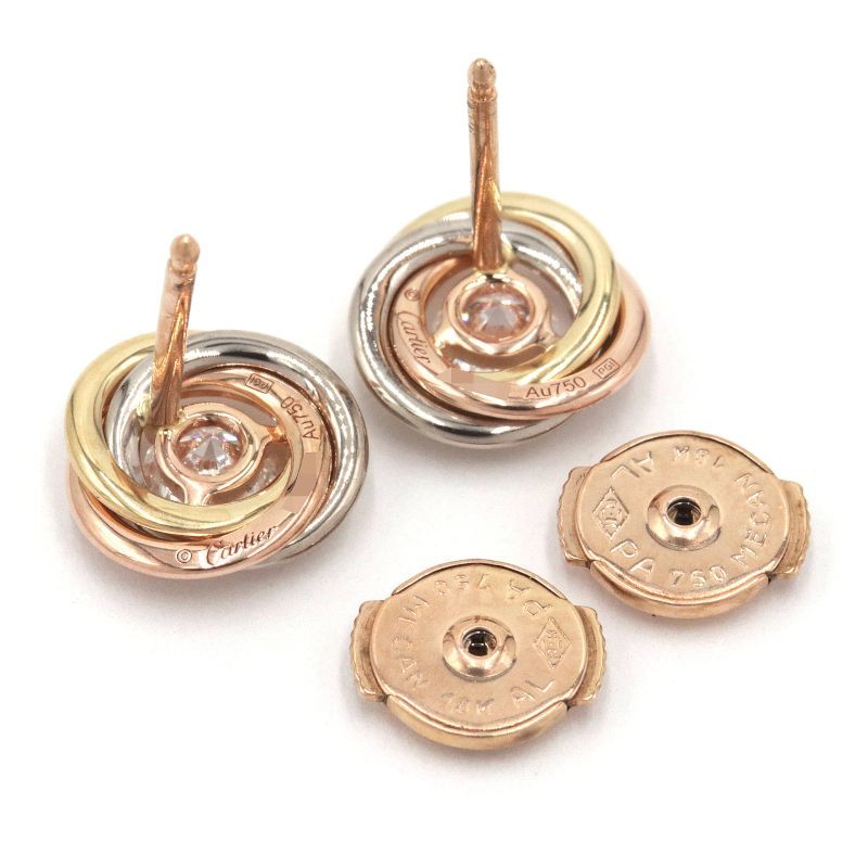 4℃ トリニティ ダイヤピアス K18YG 純正オンラインストア www.m
