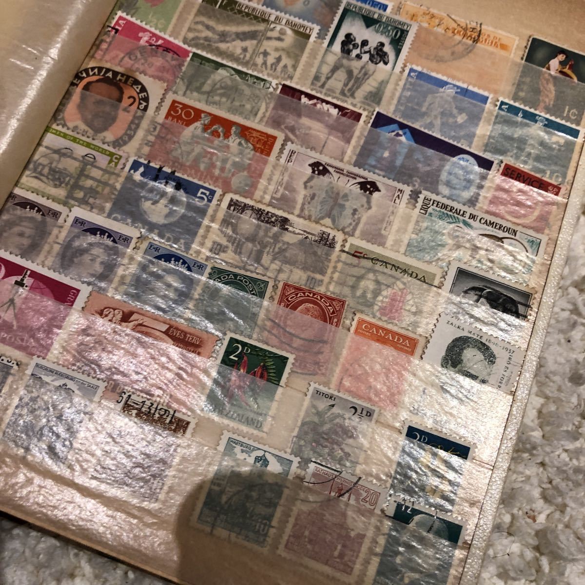 古い切手まとめて 切手帳 中国切手 日本の切手ストックブック 外国切手の画像2