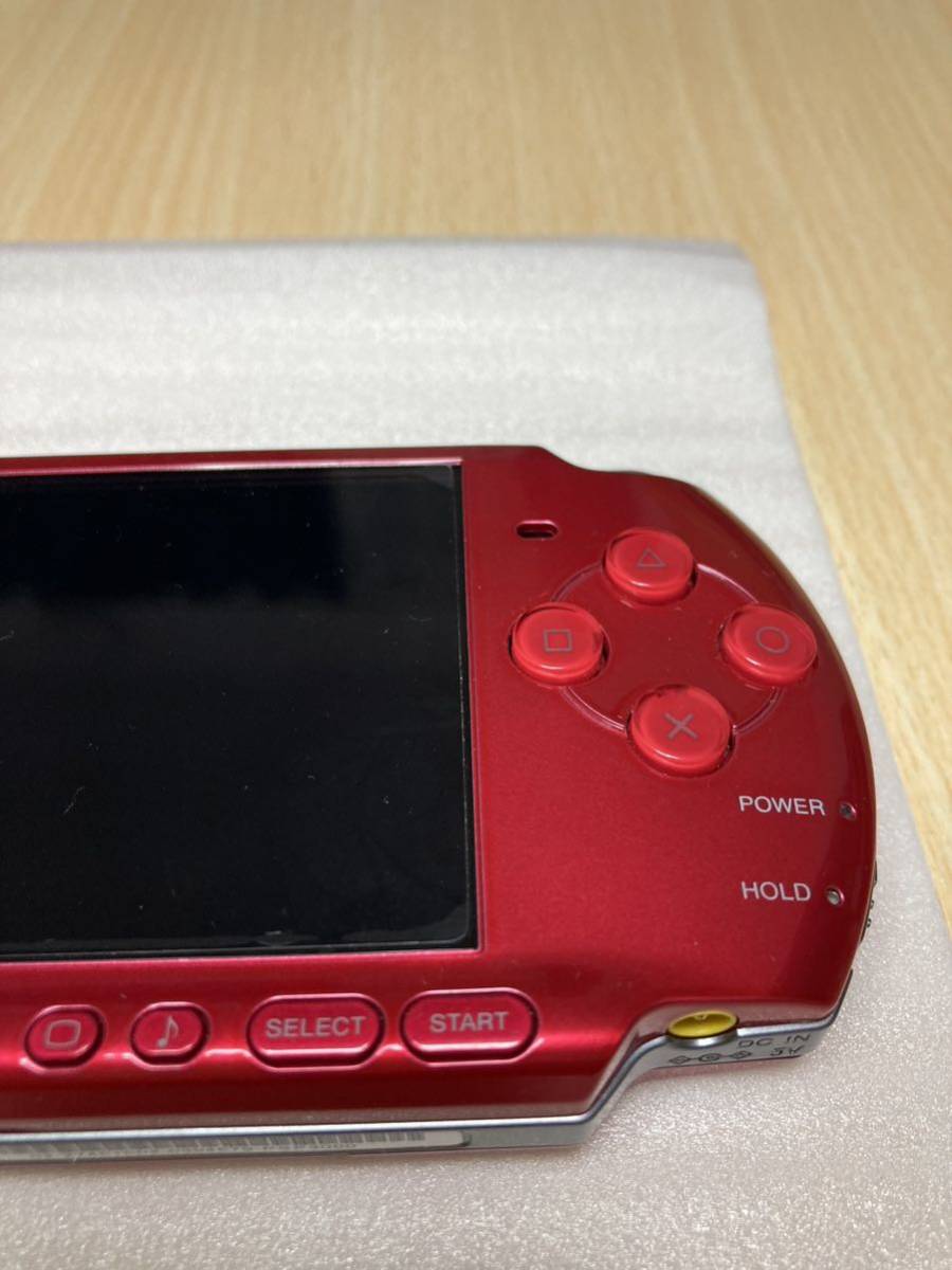 直送商品 PSP-3000 ラディアント レッド 画面保護シート装着済み