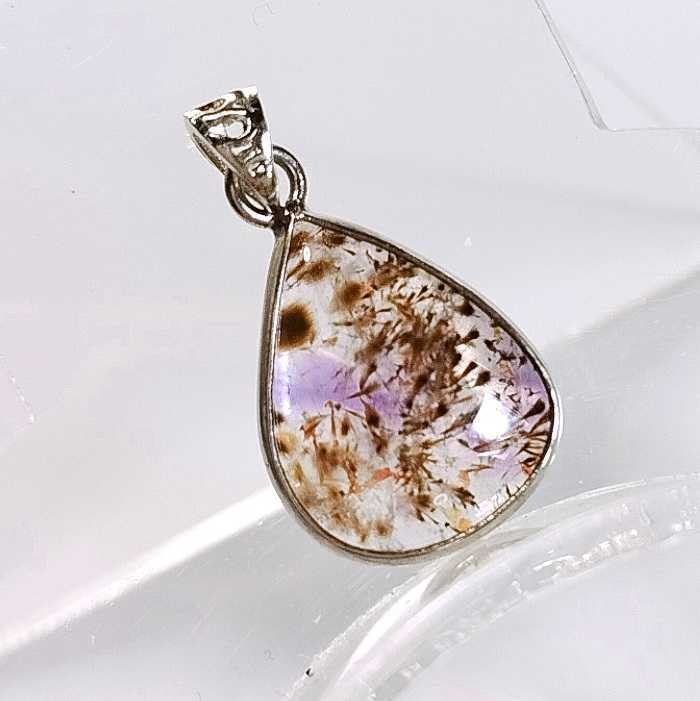 ①kakokse Night in amethyst necklace top pendant top super-seven kakokse Night Phantom amethyst 