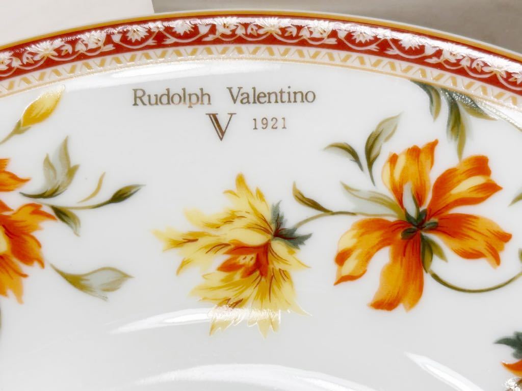 (送料無料)新品未使用品 日本製 Rudolph Valentino ルドルフ・ヴァレンチノ 洋食器 カレー皿 スープ皿 × 5客組 ☆サイズ 直径 約21.3㎝の画像3