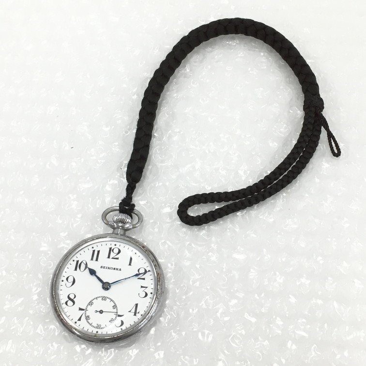 【BAAK3018】SEIKOSHA セイコー 懐中時計 手巻き 7石 SKS 87338 稼動品の画像1