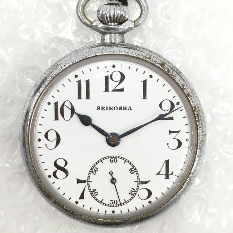 【BAAK3018】SEIKOSHA セイコー 懐中時計 手巻き 7石 SKS 87338 稼動品の画像2