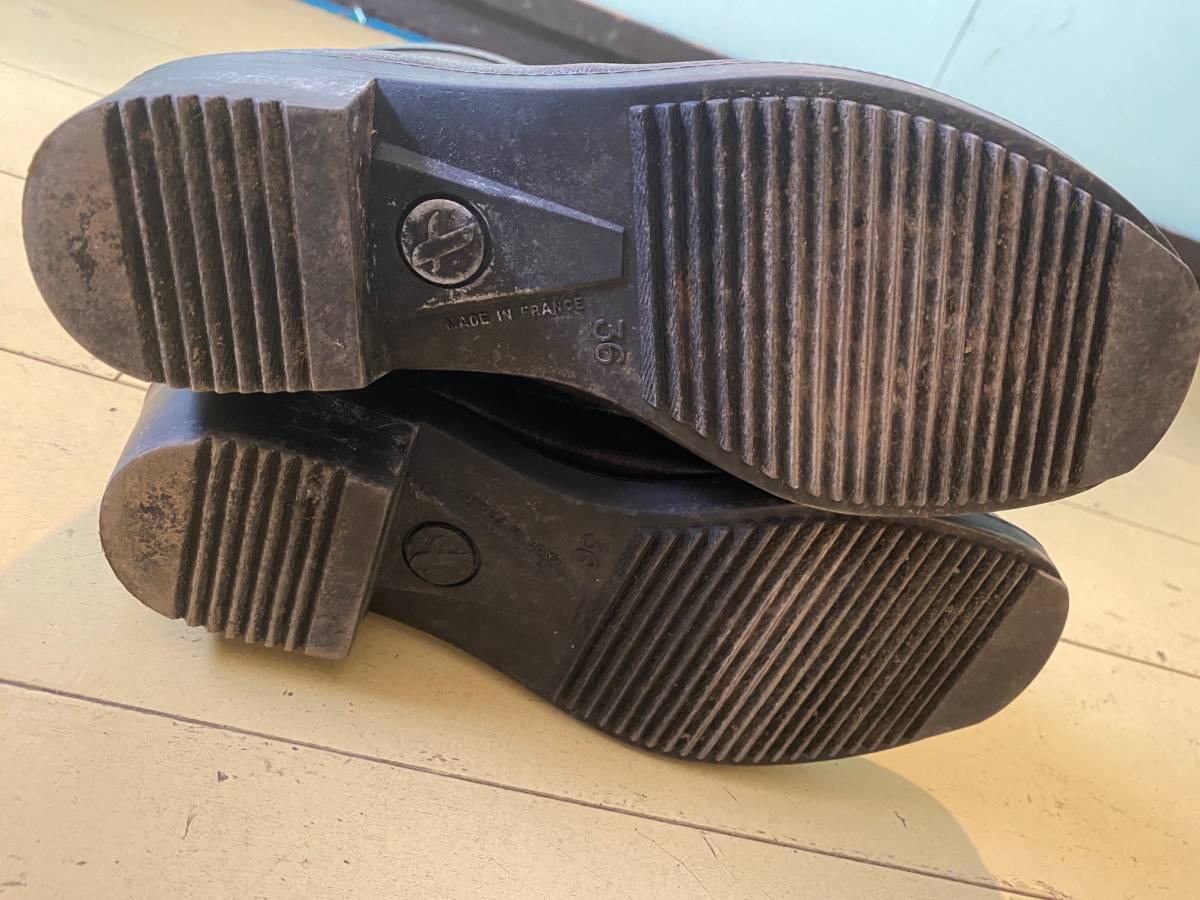 FRANCE производства / Франция производства AIGLE / Aigle ошибка Jeury etoboti long Raver ботинки Brown 36 23cm влагостойкая обувь 