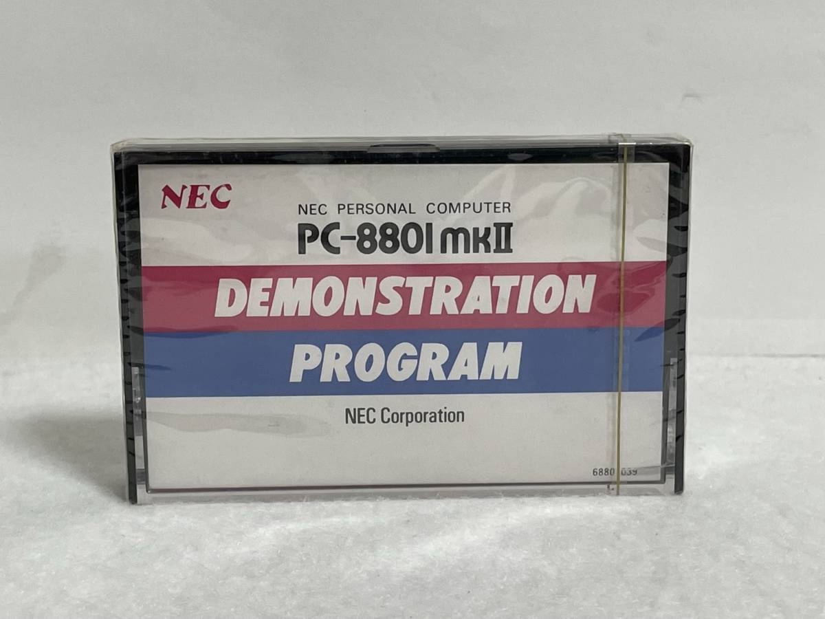 NEC PC-8801mkⅡ DEMONSTRATION PROGRAM デモンストレーション・プログラム カセットテープ 未開封の画像1