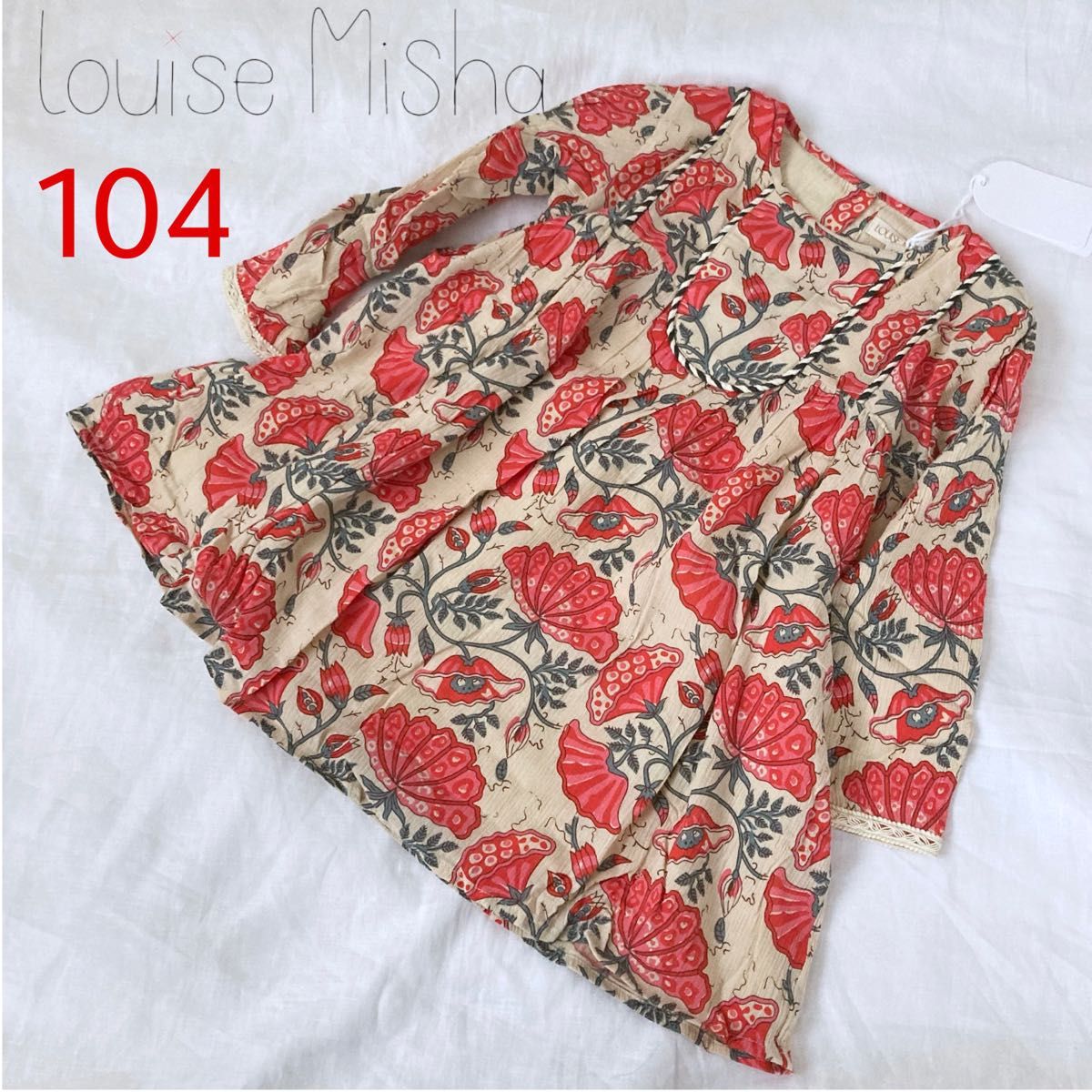 セール★Louise Misha　オーガニックコットンワンピース　104   新品