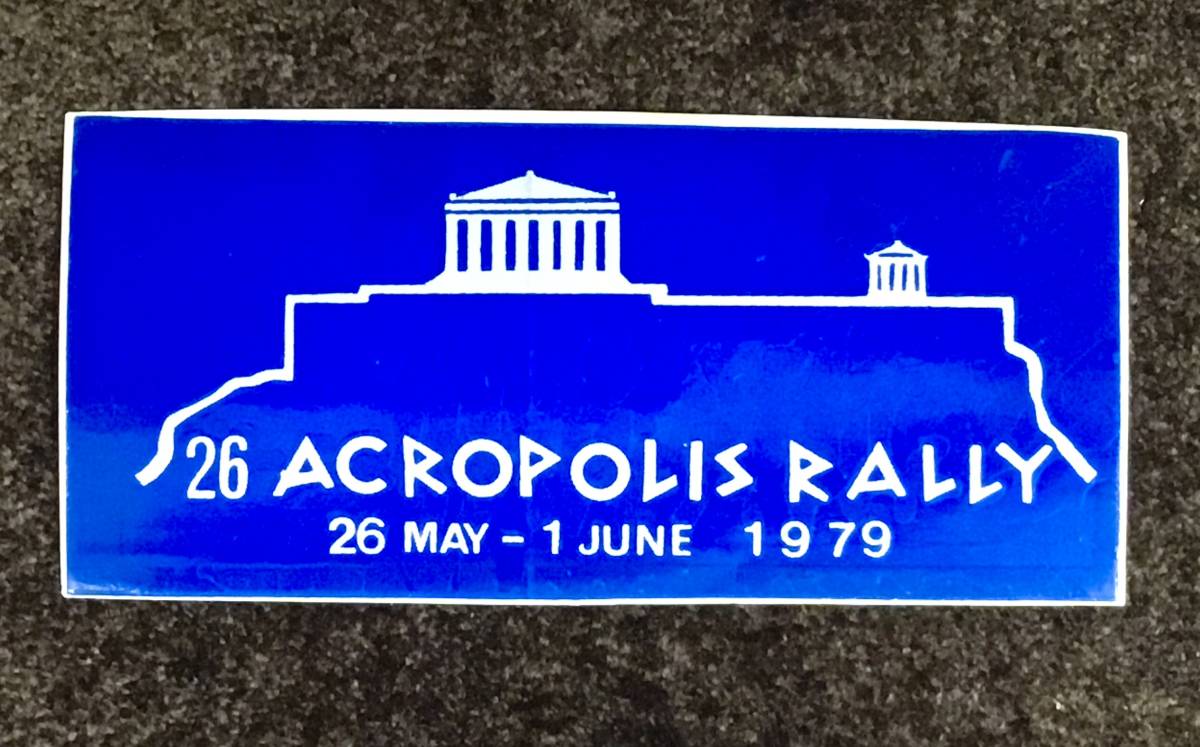 1979年 アクロポリスラリー【プレス・パス & ステッカー】ACROPOLIS RALLY WRCの画像5
