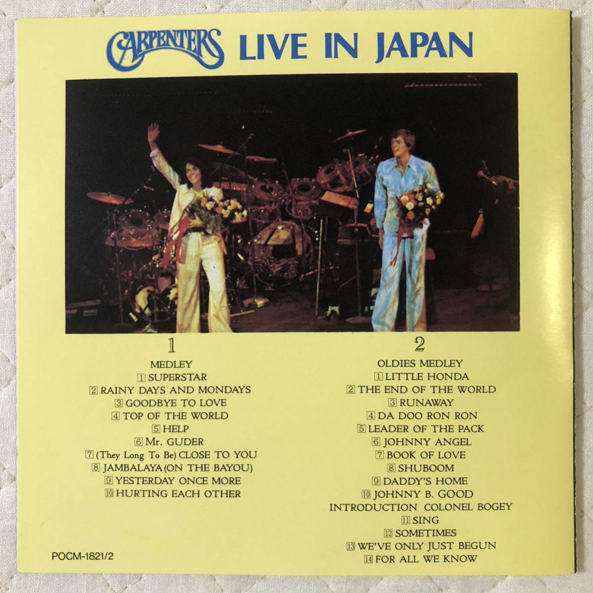 国内オフィシャル盤！2CD！カーペンターズ/LIVE IN JAPAN_画像8