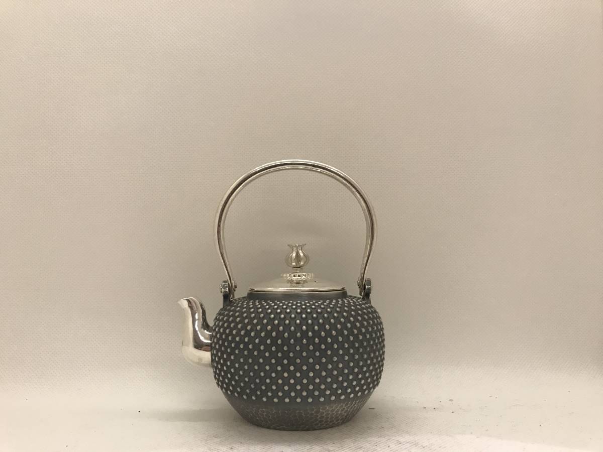 買い誠実 純銀製 光南 玉霰急須 銀瓶 煎茶道具箱付 lesaffre.com.uy
