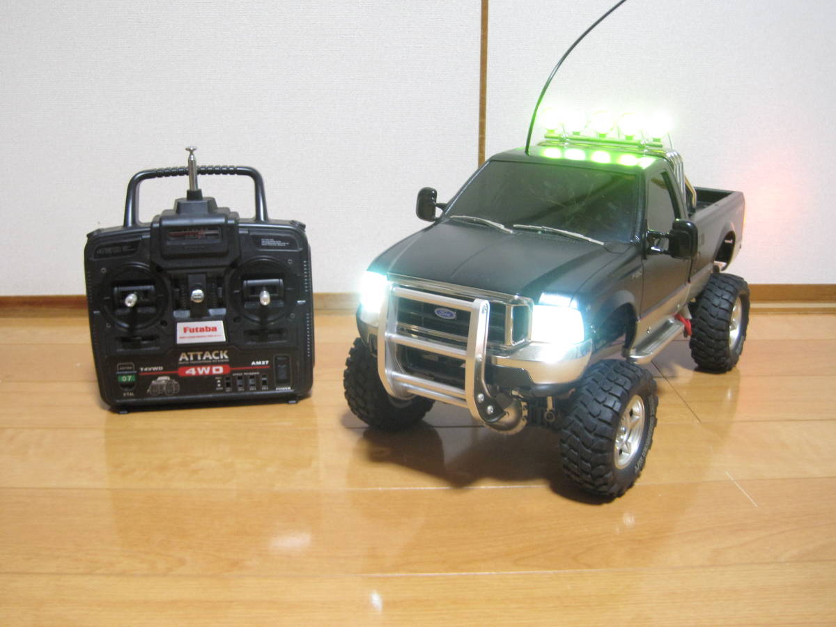 人気商品!! タミヤ フォードF-350改造ハイリフト フルオペレーション