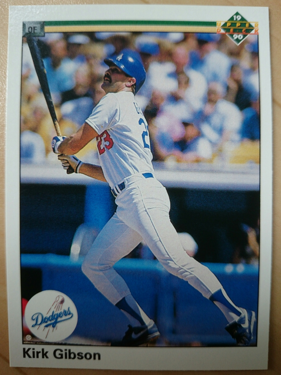 ★KIRK GIBSON UPPER DECK 1990 UD #264 カーク ギブソン LOS ANGELES DODGERS LA ドジャース MLB メジャーリーグ 大リーグ キャプテン_画像1