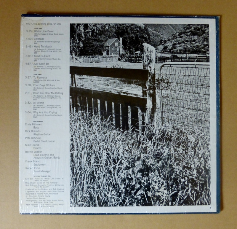 THE FLYING BURRITO BROS.「3rd」米A&M[銀]シュリンク美品_画像3