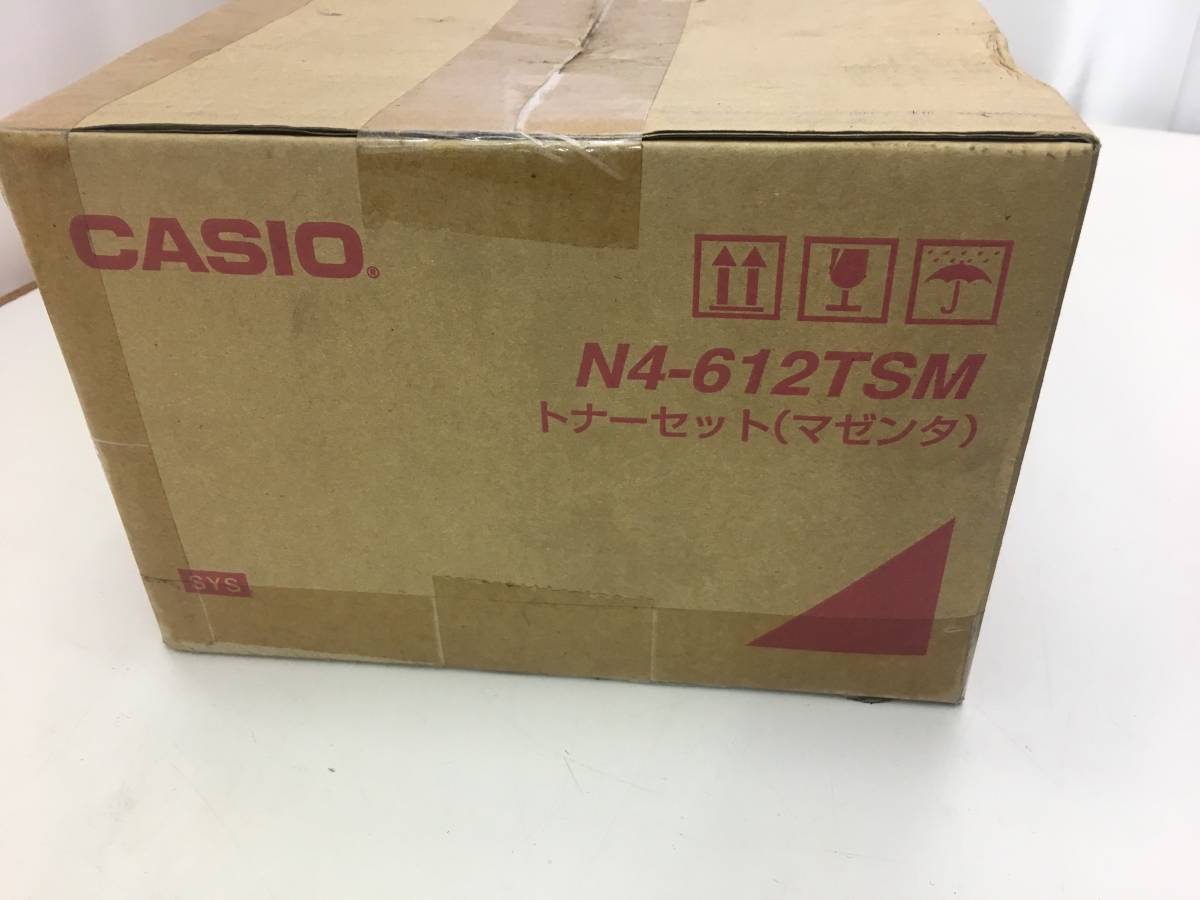 【Ｈ-1】　　新品 未使用 CASIO カシオ計算機 レーザートナーカートリッジ N4-612TSM マゼンタ_画像2