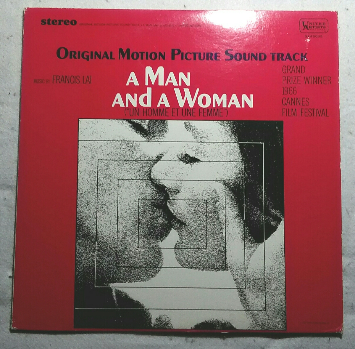 . record 1LP A MAN and A WOMAN un homme et une feeme GXH6005 OST FRANCIS LAI