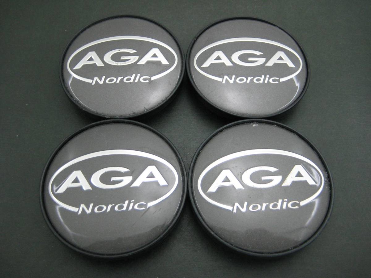 Y2959　AGA Nordic S5Rセンターキャップ中古4個_画像1