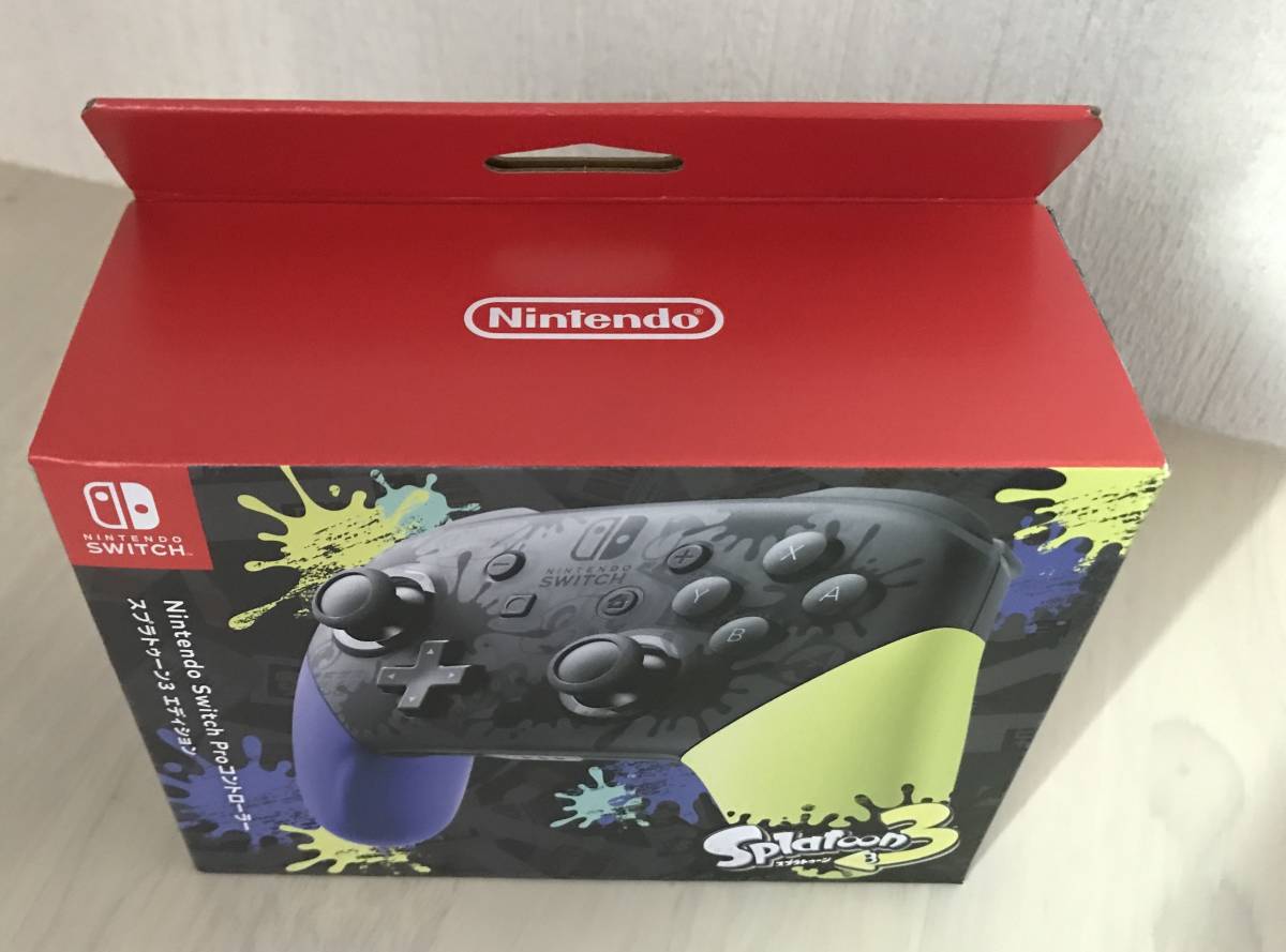 プロコン Switch 純正 スプラトゥーン3 新品未開封 ショッピング販売