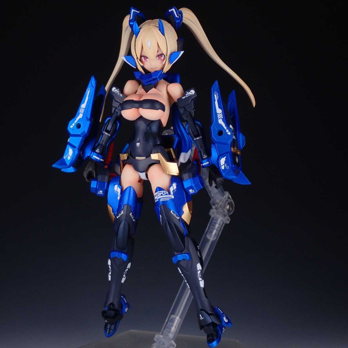 メガミデバイス 朱羅 忍者 蒼衣 改修塗装済み完成品 コトブキヤの画像2