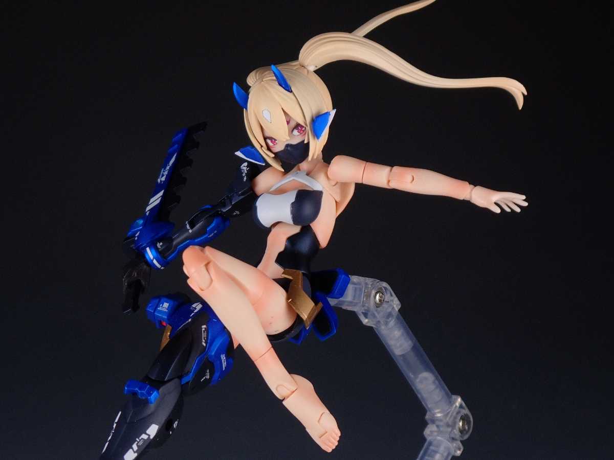 メガミデバイス 朱羅 忍者 蒼衣 改修塗装済み完成品 コトブキヤの画像6