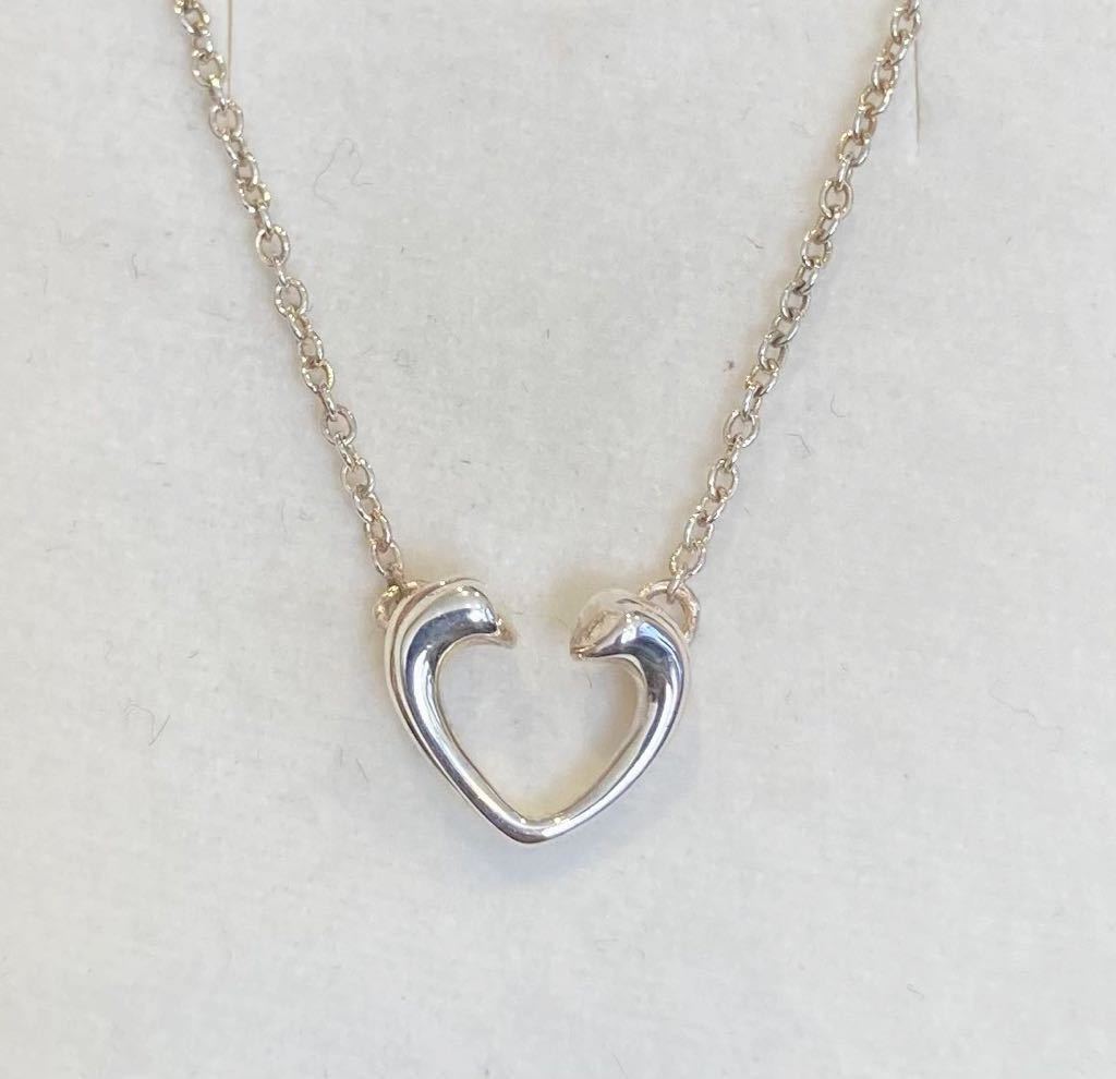  new goods regular goods Tiffany tiffany&co necklace Open Heart ton danes Heart silver Heart 