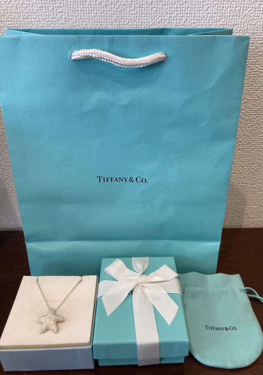 新品 正規品 ティファニー tiffany&co ネックレス スター　スターフィッシュ 星　シルバー ケース巾着紙袋リボン 箱　プレゼント_画像3