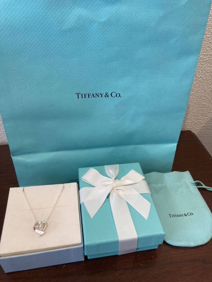 新品 正規品 ティファニー tiffany&co ネックレス　ハート LOVE シルバー ケース巾着紙袋リボン 箱　プレゼント　ラヴィングハート_画像5