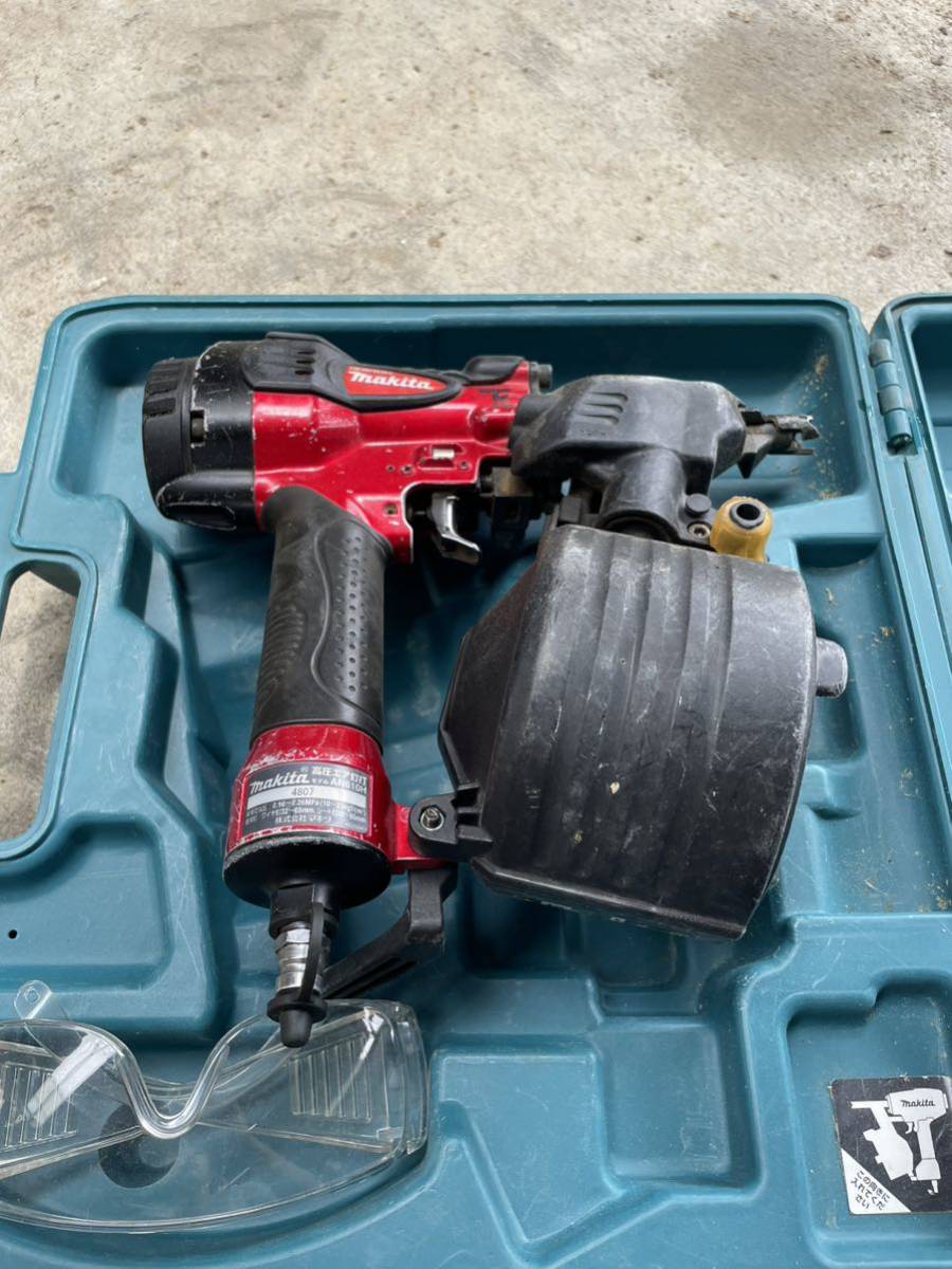 1円スタート!】makita マキタ 高圧エア釘打機 AN610H 動作良好 A1719