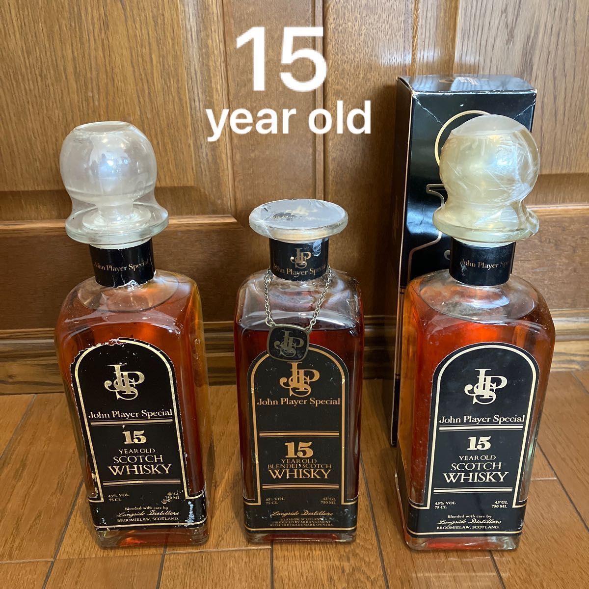 未開栓 3本セット JOHN PLAYER SPECIAL 15年 jps ウィスキー 古 未開栓 3本セット JOHN PLAYER SPECIAL 15年 jps ウィスキー 古