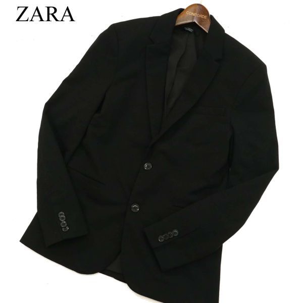 ZARA ザラ マン 通年★ テーラード ジャケット Sz.S　メンズ 黒　C3T00666_1#O_画像1